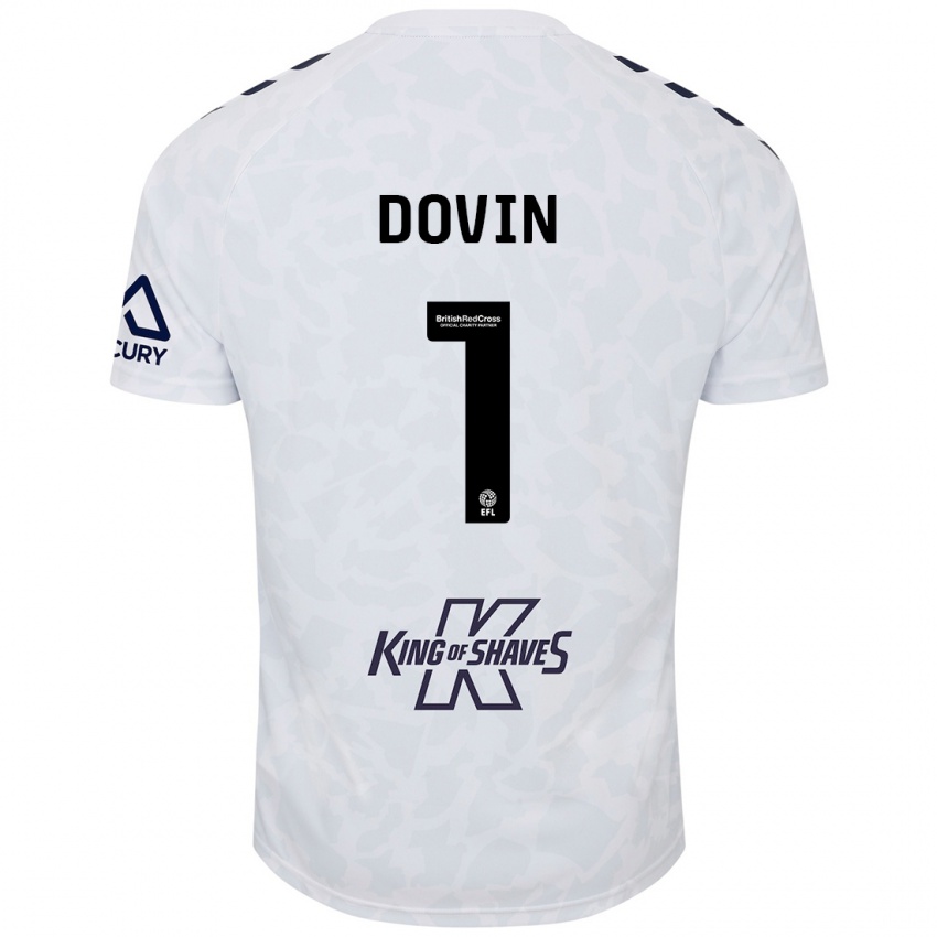 Kinderen Oliver Dovin #1 Wit Uitshirt Uittenue 2024/25 T-Shirt