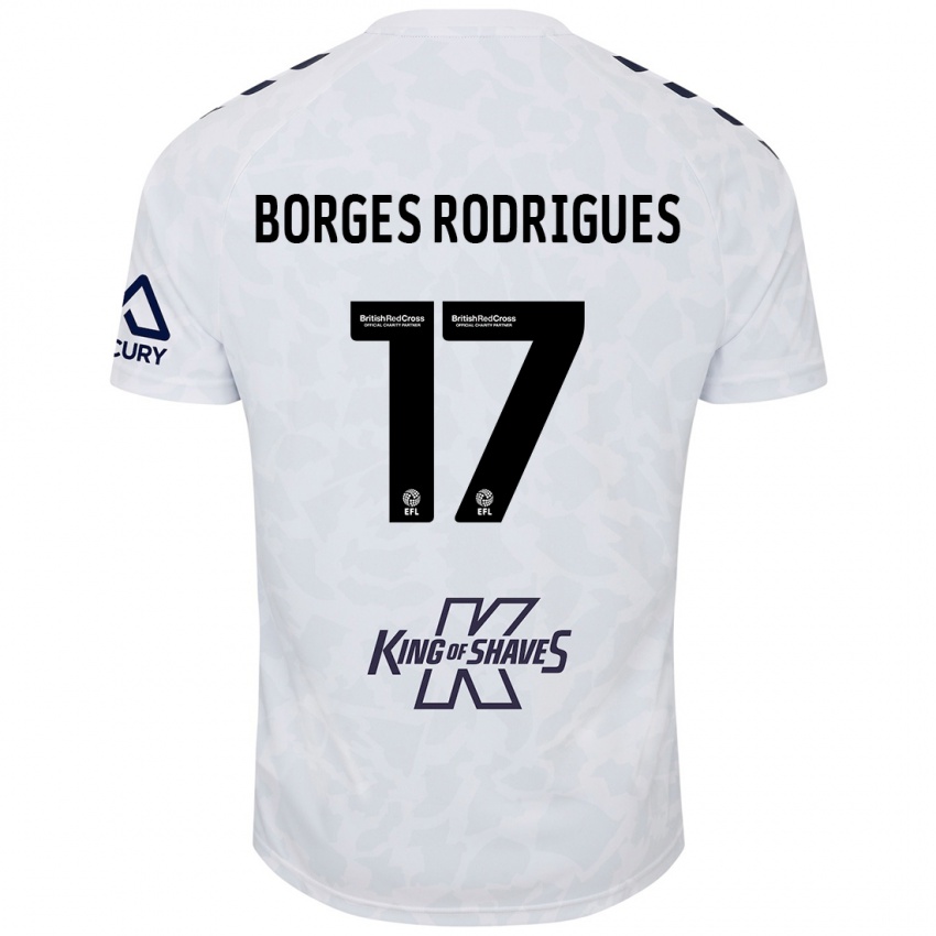 Kinderen Raphael Borges Rodrigues #17 Wit Uitshirt Uittenue 2024/25 T-Shirt