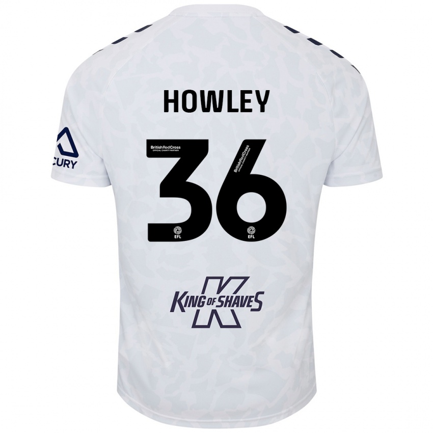 Kinderen Ryan Howley #36 Wit Uitshirt Uittenue 2024/25 T-Shirt