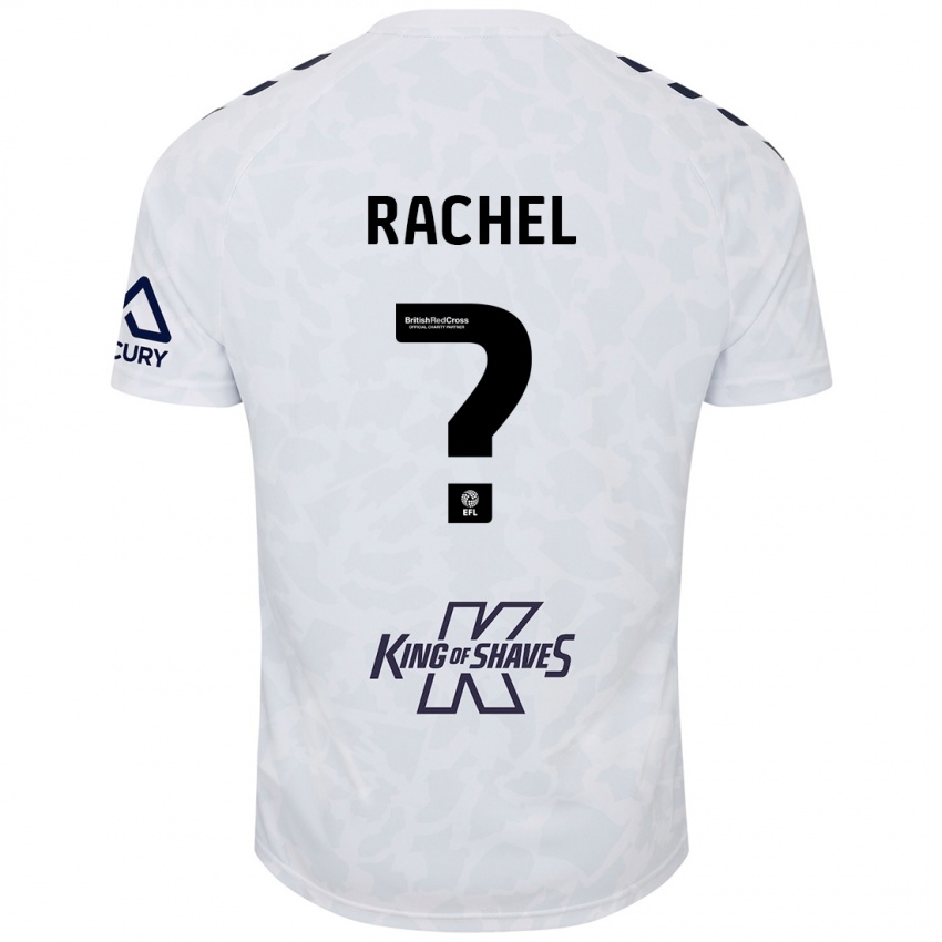 Kinderen Daniel Rachel #0 Wit Uitshirt Uittenue 2024/25 T-Shirt