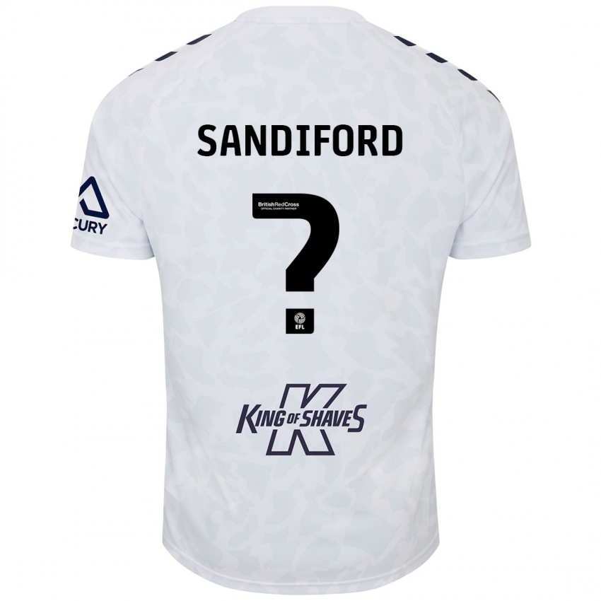 Kinderen Greg Sandiford #0 Wit Uitshirt Uittenue 2024/25 T-Shirt