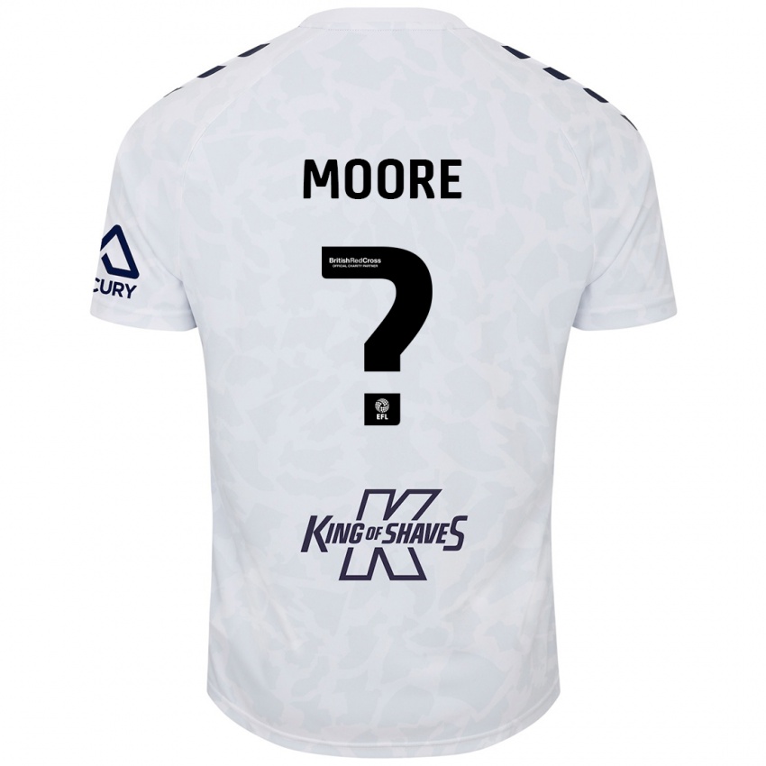 Kinderen Isaac Moore #0 Wit Uitshirt Uittenue 2024/25 T-Shirt