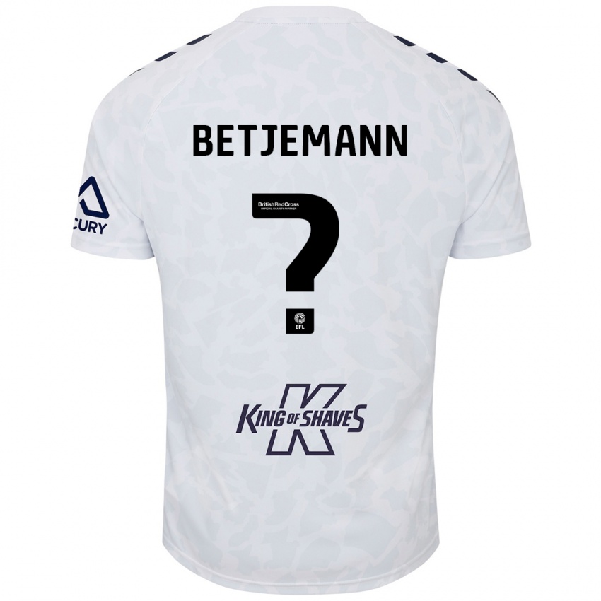 Kinderen Elliot Betjemann #0 Wit Uitshirt Uittenue 2024/25 T-Shirt