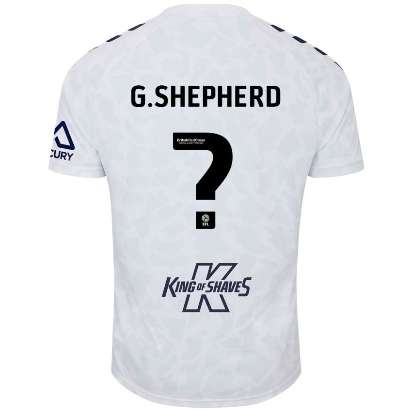 Kinderen George Shepherd #0 Wit Uitshirt Uittenue 2024/25 T-Shirt