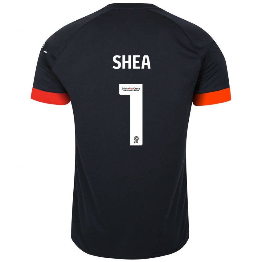 Kinderen James Shea #1 Zwart Oranje Uitshirt Uittenue 2024/25 T-Shirt