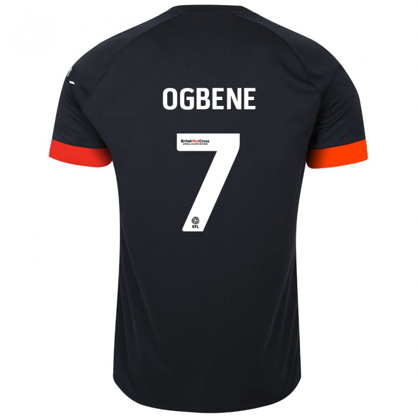 Kinderen Chiedozie Ogbene #7 Zwart Oranje Uitshirt Uittenue 2024/25 T-Shirt