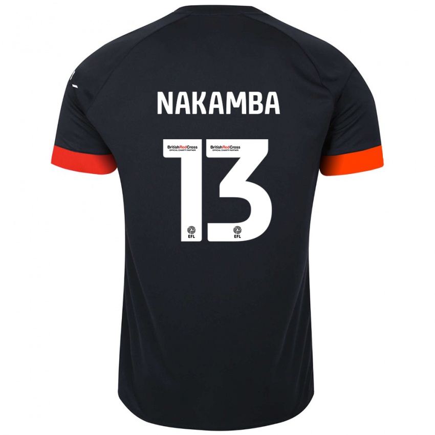 Kinderen Marvelous Nakamba #13 Zwart Oranje Uitshirt Uittenue 2024/25 T-Shirt