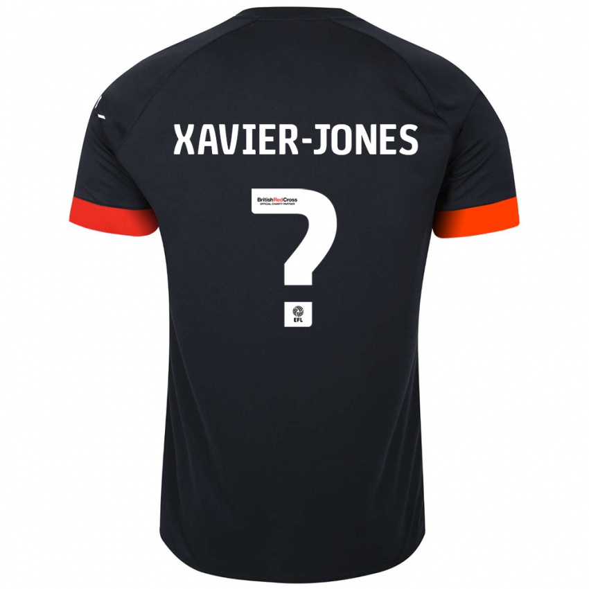 Kinderen Tate Xavier-Jones #0 Zwart Oranje Uitshirt Uittenue 2024/25 T-Shirt