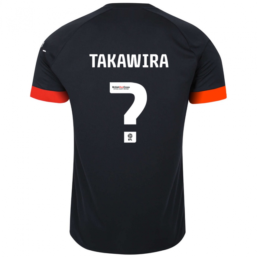 Kinderen Matthew Takawira #0 Zwart Oranje Uitshirt Uittenue 2024/25 T-Shirt