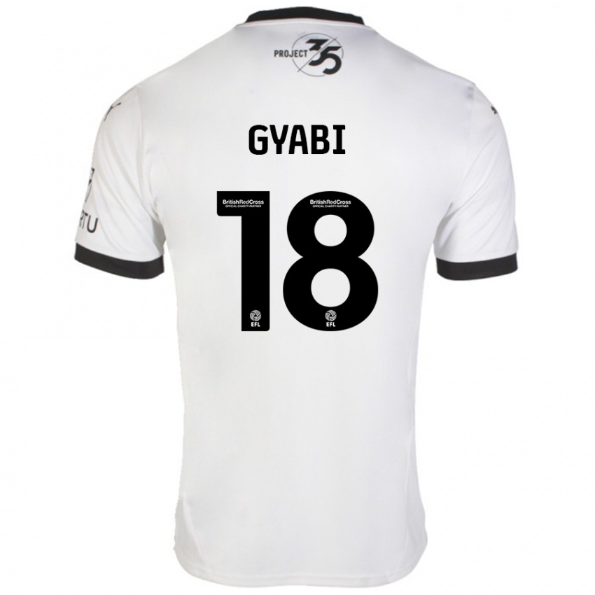 Kinderen Darko Gyabi #18 Wit Zwart Uitshirt Uittenue 2024/25 T-Shirt