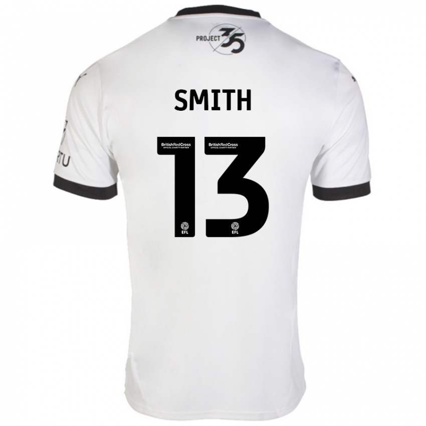 Kinderen Grace Smith #13 Wit Zwart Uitshirt Uittenue 2024/25 T-Shirt