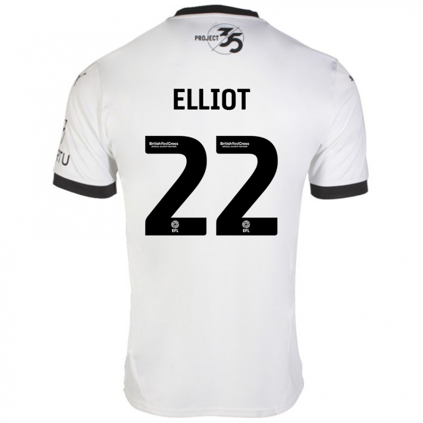 Kinderen Emily Elliot #22 Wit Zwart Uitshirt Uittenue 2024/25 T-Shirt