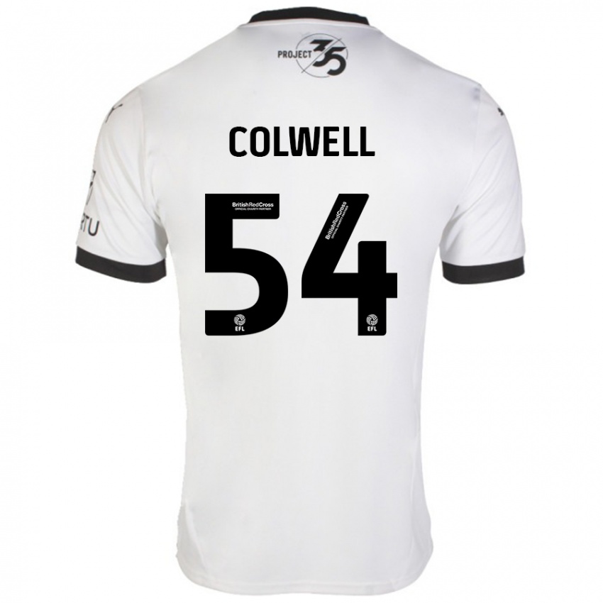 Kinderen Lewis Colwell #54 Wit Zwart Uitshirt Uittenue 2024/25 T-Shirt