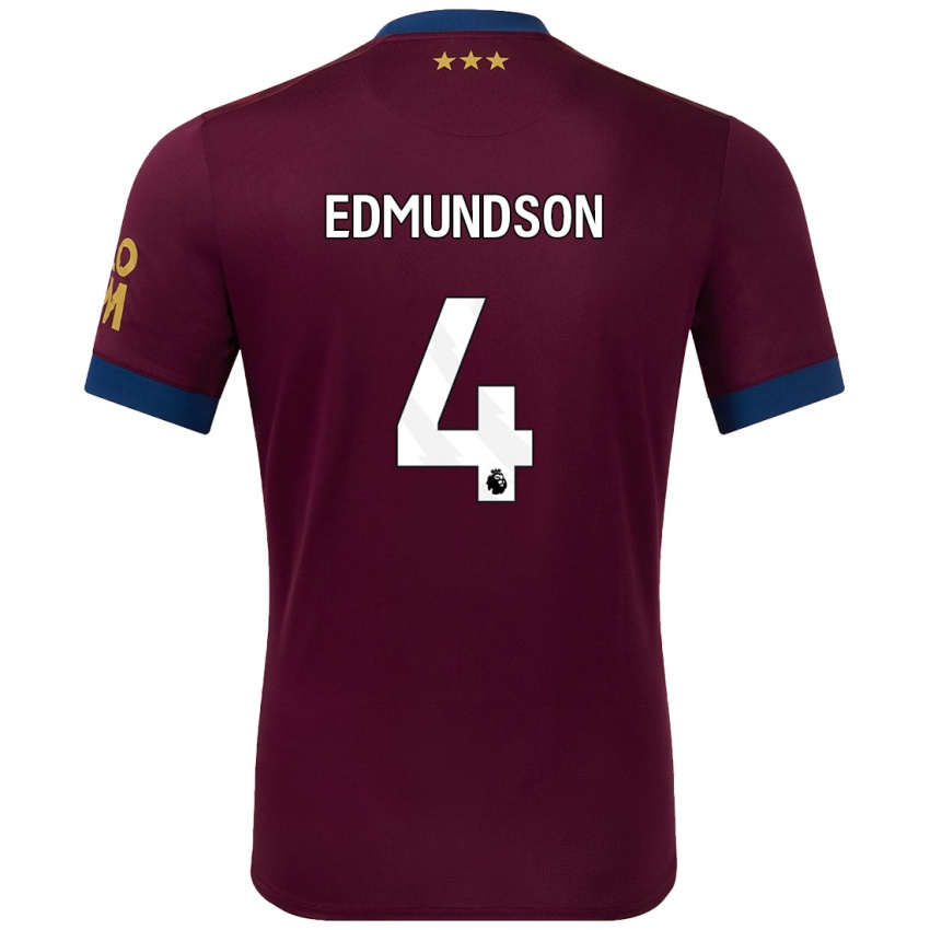 Kinderen George Edmundson #4 Bruin Uitshirt Uittenue 2024/25 T-Shirt