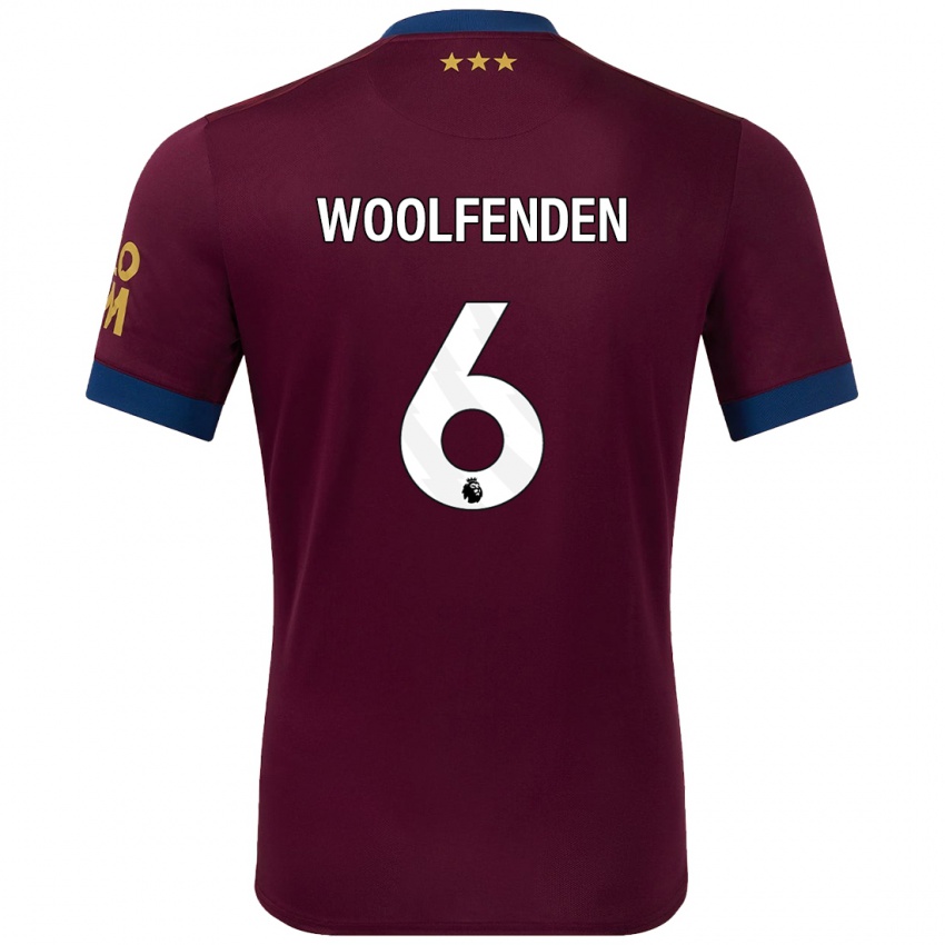 Kinderen Luke Woolfenden #6 Bruin Uitshirt Uittenue 2024/25 T-Shirt