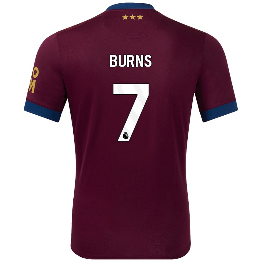 Kinderen Wes Burns #7 Bruin Uitshirt Uittenue 2024/25 T-Shirt