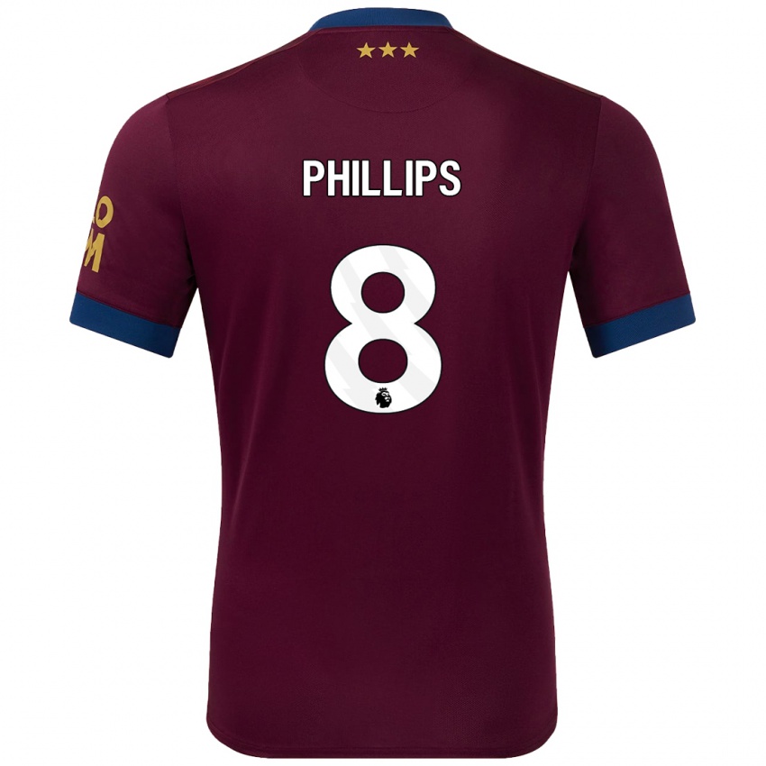 Kinderen Kalvin Phillips #8 Bruin Uitshirt Uittenue 2024/25 T-Shirt