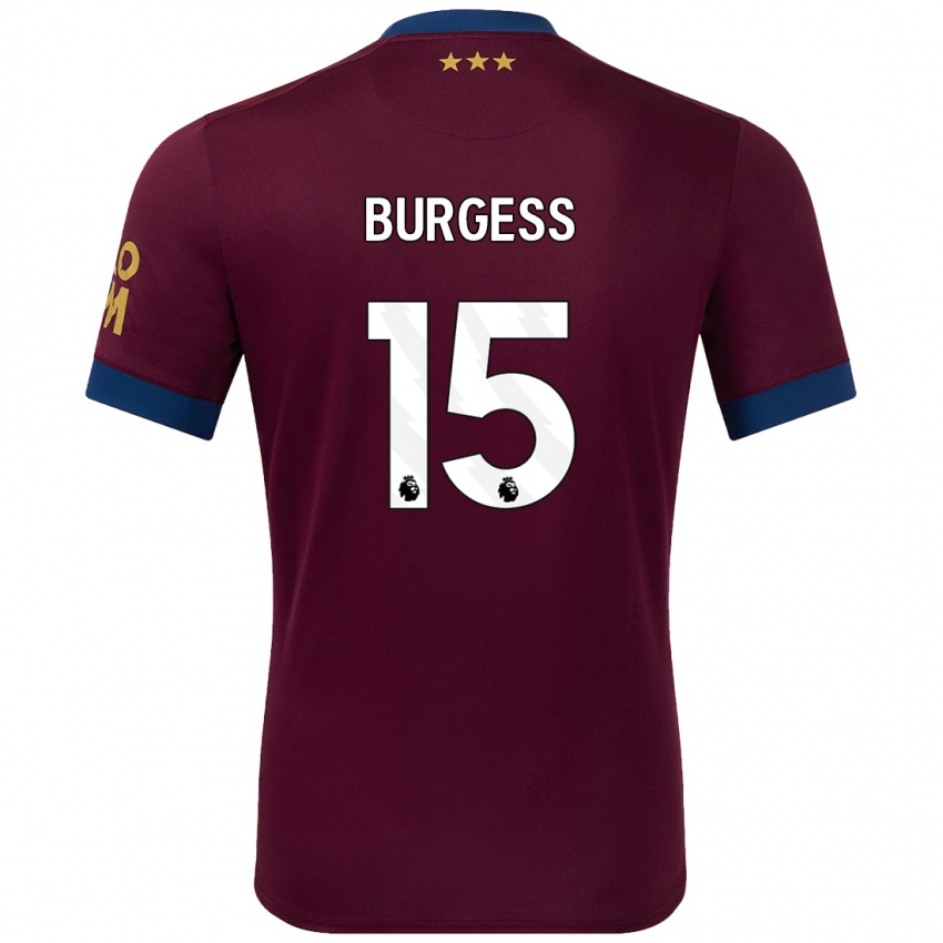 Kinderen Cameron Burgess #15 Bruin Uitshirt Uittenue 2024/25 T-Shirt