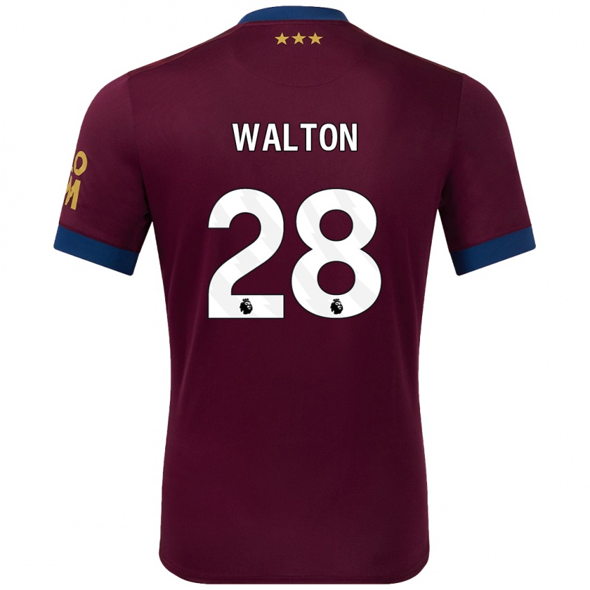 Kinderen Christian Walton #28 Bruin Uitshirt Uittenue 2024/25 T-Shirt