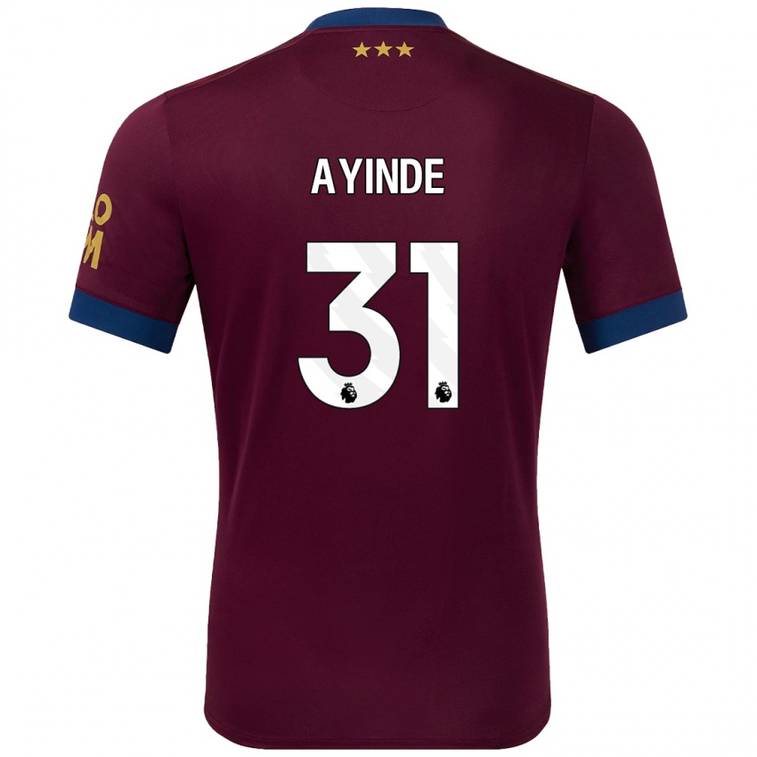 Kinderen Leon Ayinde #31 Bruin Uitshirt Uittenue 2024/25 T-Shirt