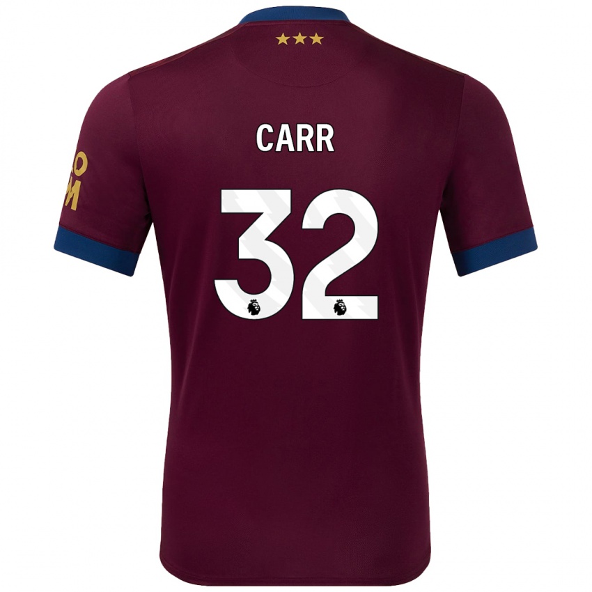 Kinderen Ryan Carr #32 Bruin Uitshirt Uittenue 2024/25 T-Shirt