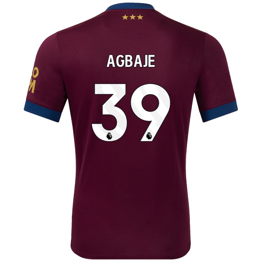 Kinderen Edwin Agbaje #39 Bruin Uitshirt Uittenue 2024/25 T-Shirt