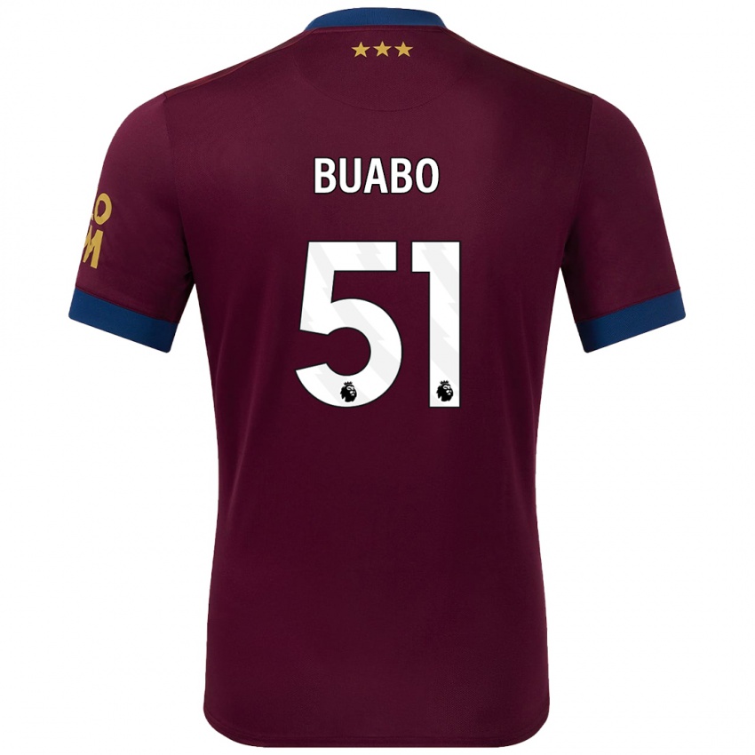 Kinderen Gerard Buabo #51 Bruin Uitshirt Uittenue 2024/25 T-Shirt