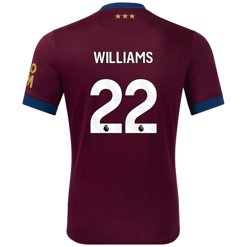 Kinderen Evie Williams #22 Bruin Uitshirt Uittenue 2024/25 T-Shirt