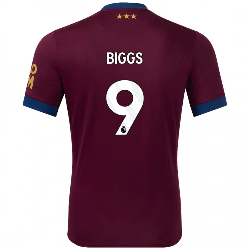 Kinderen Maddie Biggs #9 Bruin Uitshirt Uittenue 2024/25 T-Shirt