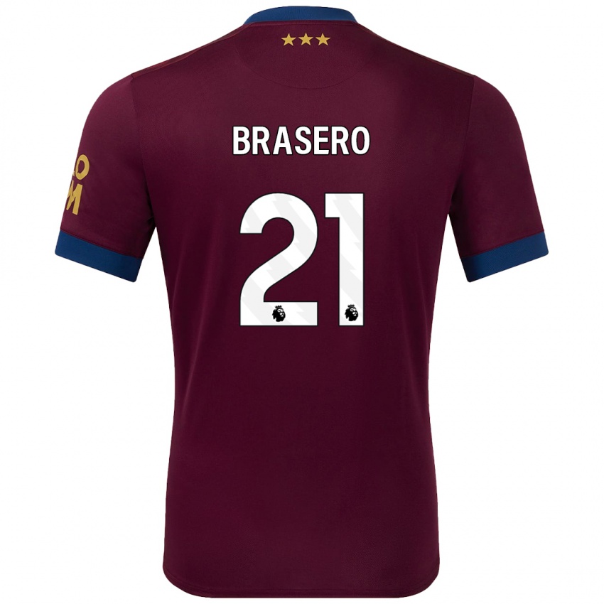 Kinderen Sarah Brasero-Carreira #21 Bruin Uitshirt Uittenue 2024/25 T-Shirt