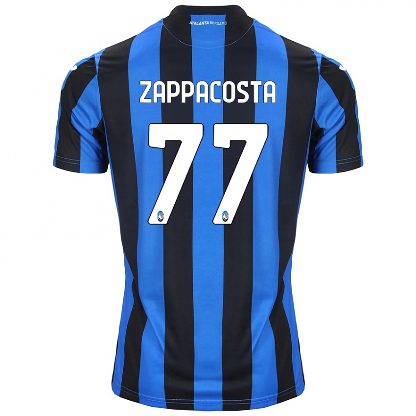 Heren Davide Zappacosta #77 Blauw Zwart Thuisshirt Thuistenue 2024/25 T-Shirt