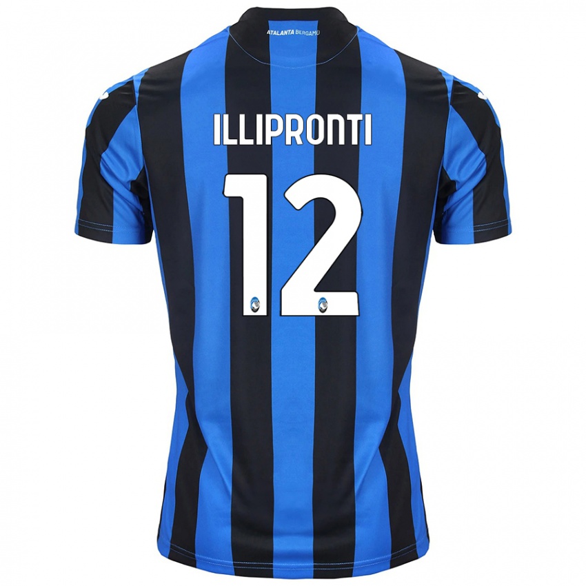 Heren Filippo Illipronti #12 Blauw Zwart Thuisshirt Thuistenue 2024/25 T-Shirt