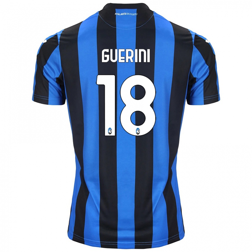 Heren Alessio Guerini #18 Blauw Zwart Thuisshirt Thuistenue 2024/25 T-Shirt