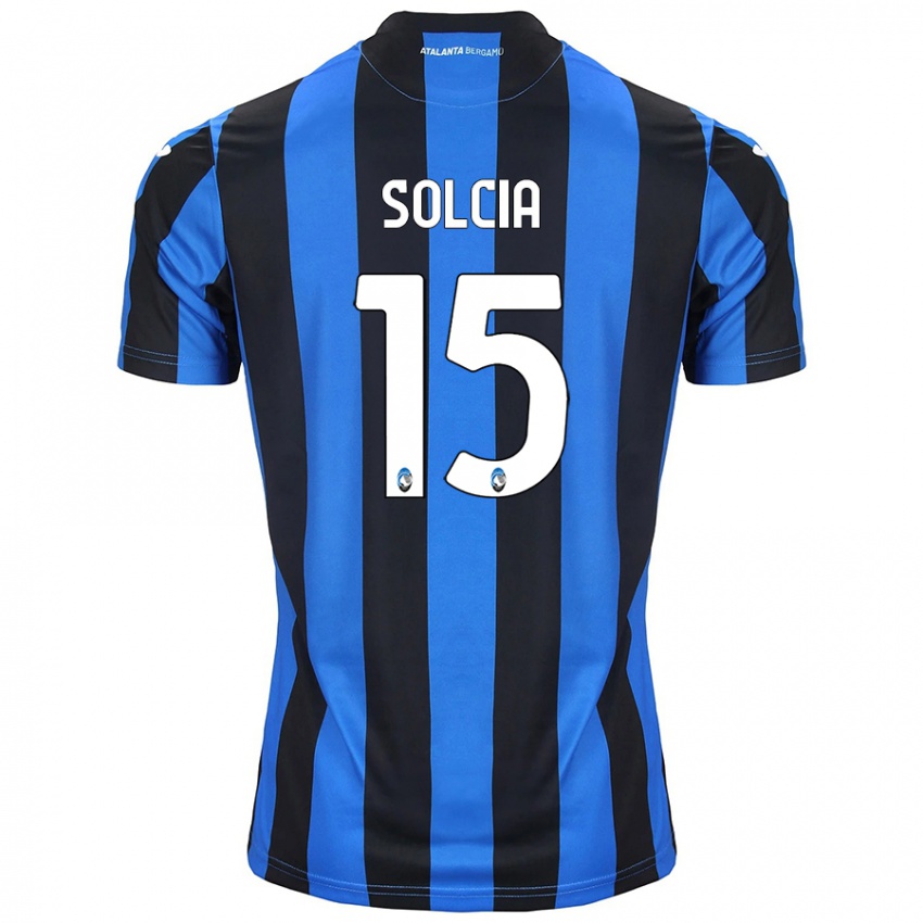 Heren Daniele Solcia #15 Blauw Zwart Thuisshirt Thuistenue 2024/25 T-Shirt