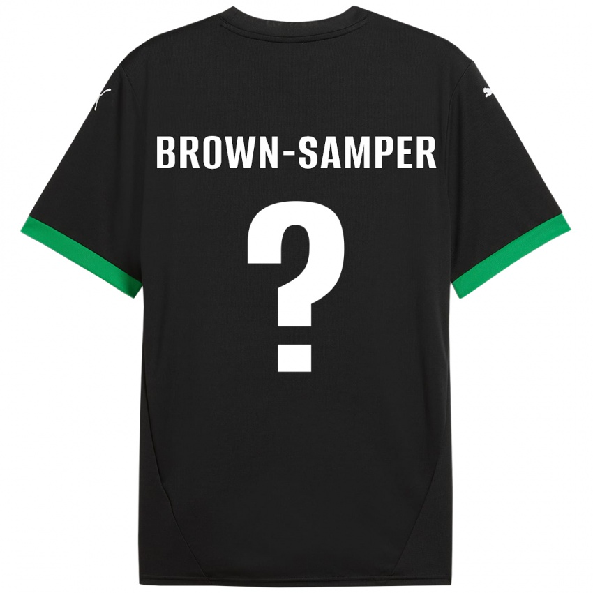 Heren Isaac Brown-Samper #0 Zwart Donkergroen Thuisshirt Thuistenue 2024/25 T-Shirt