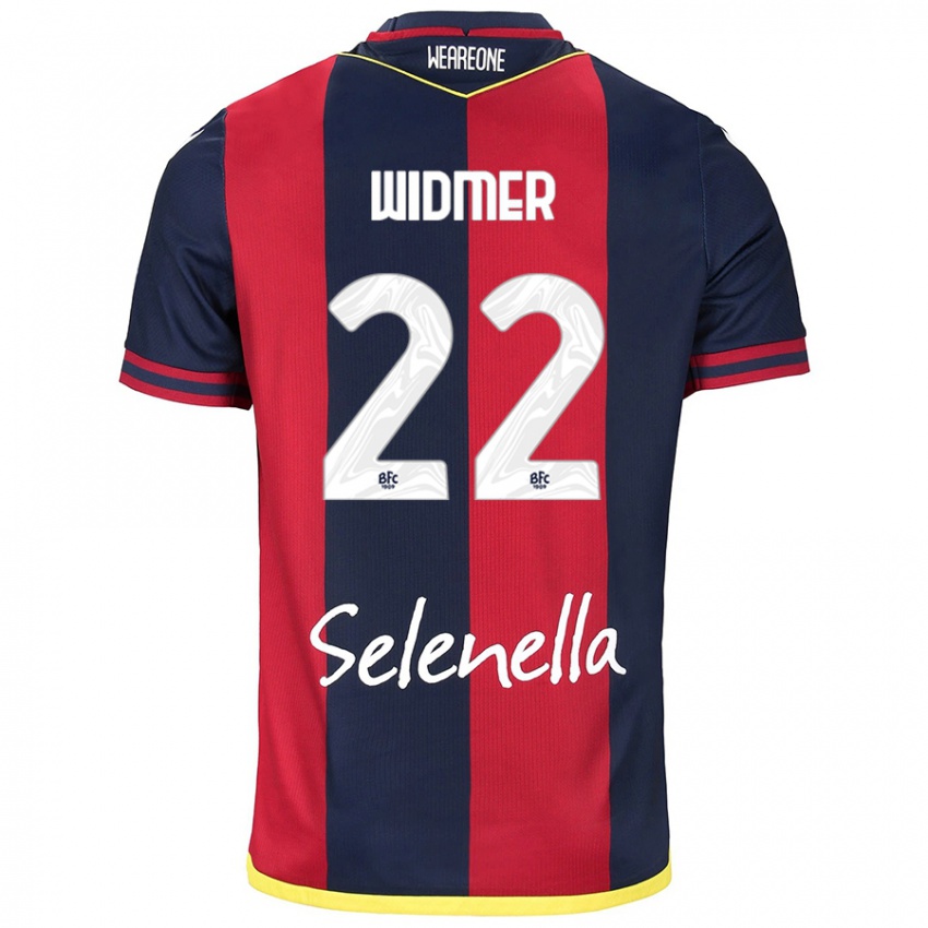 Heren Renato Widmer D’autilia #22 Rood Koningsblauw Thuisshirt Thuistenue 2024/25 T-Shirt