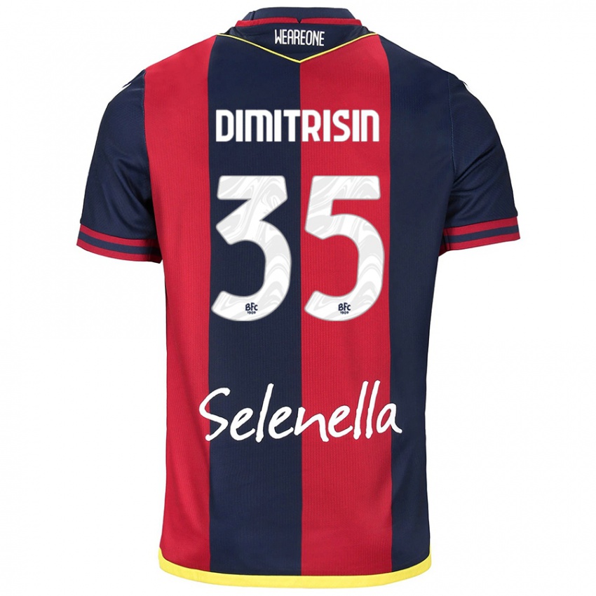 Heren Danila Dimitrișin #35 Rood Koningsblauw Thuisshirt Thuistenue 2024/25 T-Shirt