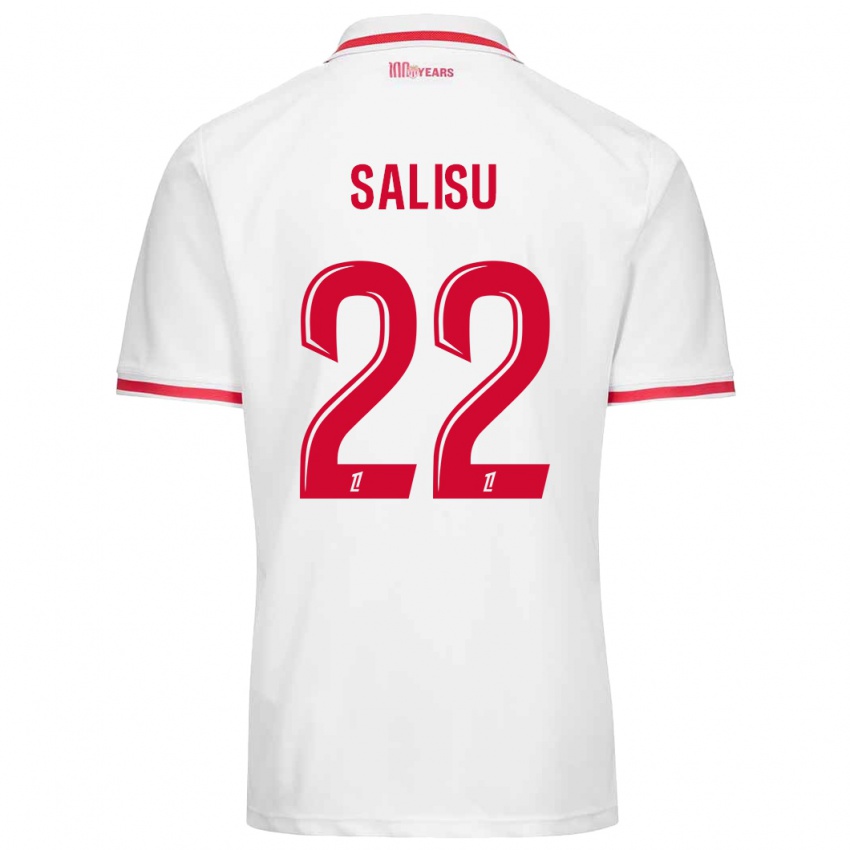 Heren Mohammed Salisu #22 Wit Rood Thuisshirt Thuistenue 2024/25 T-Shirt