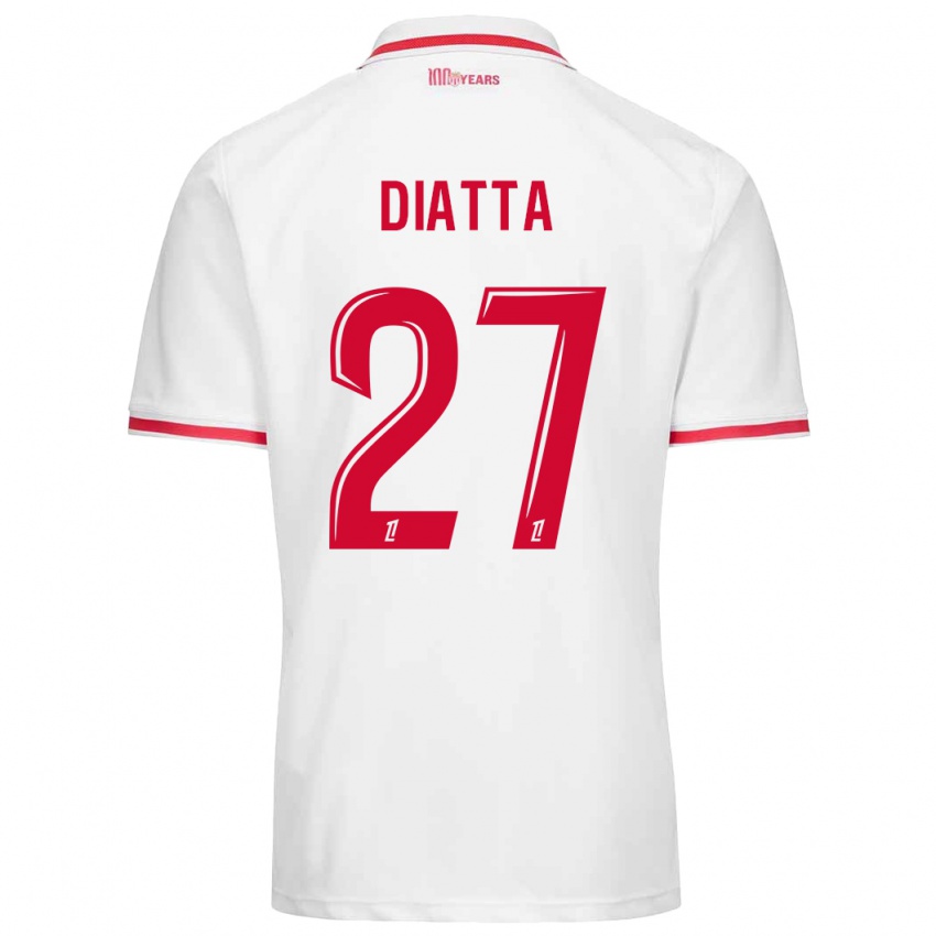 Heren Krépin Diatta #27 Wit Rood Thuisshirt Thuistenue 2024/25 T-Shirt