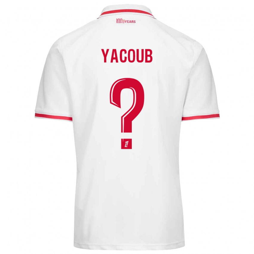 Heren Béchir Yacoub #0 Wit Rood Thuisshirt Thuistenue 2024/25 T-Shirt