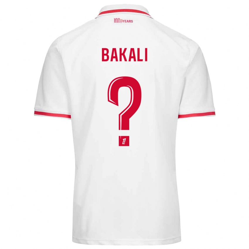 Heren Jonathan Bakali #0 Wit Rood Thuisshirt Thuistenue 2024/25 T-Shirt