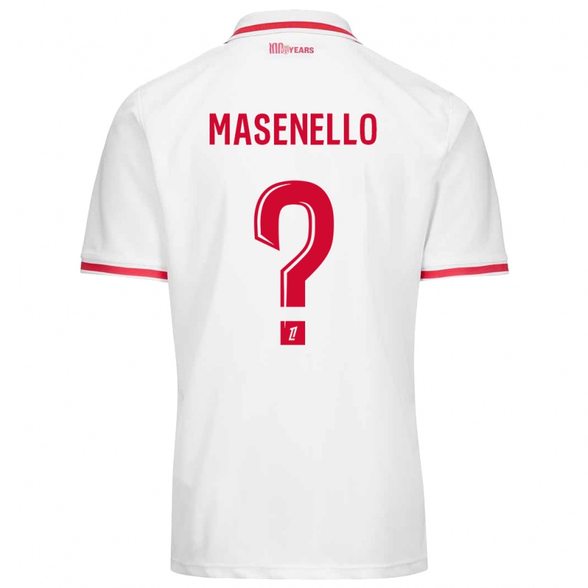 Heren Tristan Masenello #0 Wit Rood Thuisshirt Thuistenue 2024/25 T-Shirt