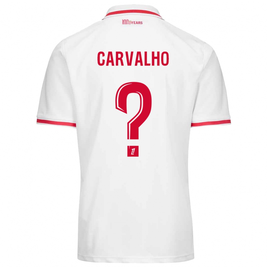 Heren Lorenzo Carvalho #0 Wit Rood Thuisshirt Thuistenue 2024/25 T-Shirt