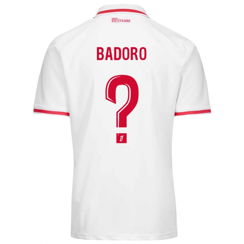 Heren Chaihane Badoro #0 Wit Rood Thuisshirt Thuistenue 2024/25 T-Shirt