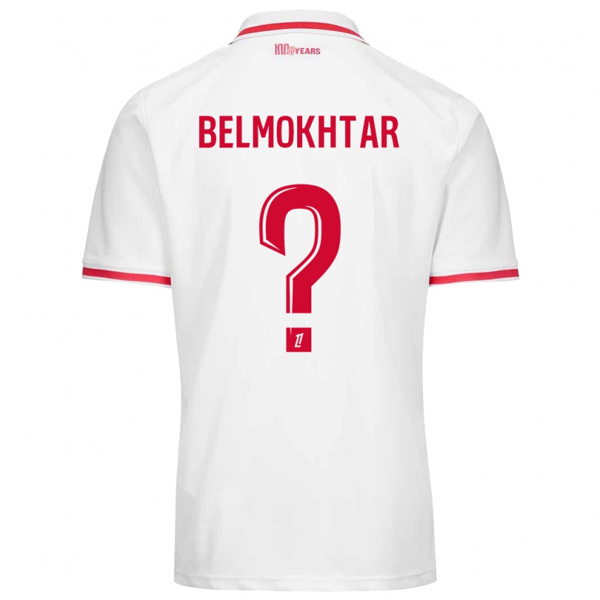 Heren Ilies Belmokhtar #0 Wit Rood Thuisshirt Thuistenue 2024/25 T-Shirt