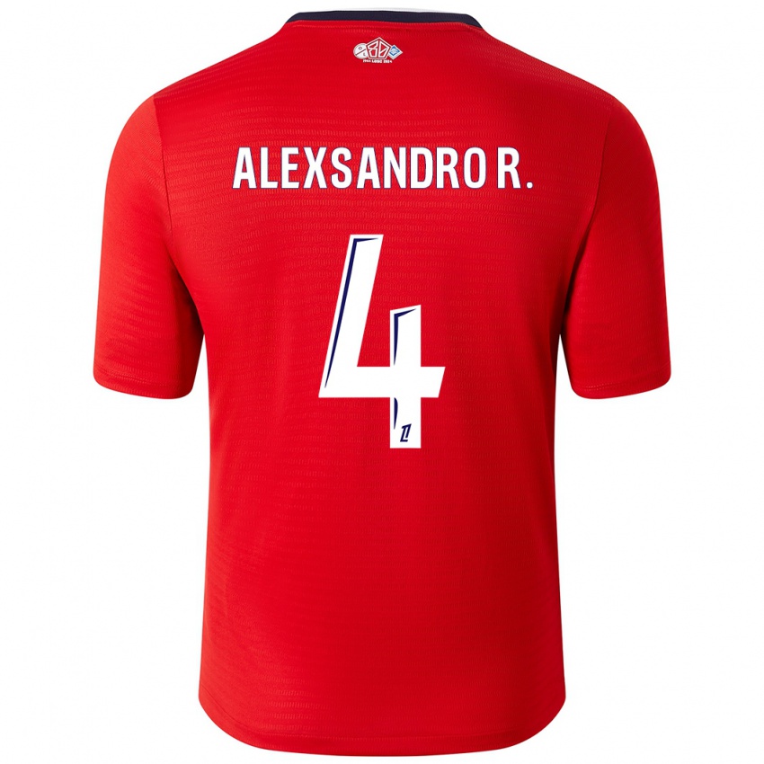 Heren Alexsandro Ribeiro #4 Rood Wit Thuisshirt Thuistenue 2024/25 T-Shirt