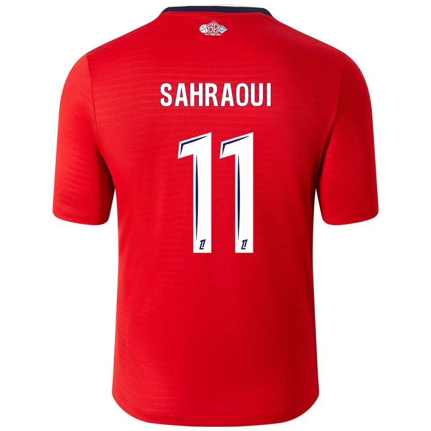 Heren Osame Sahraoui #11 Rood Wit Thuisshirt Thuistenue 2024/25 T-Shirt