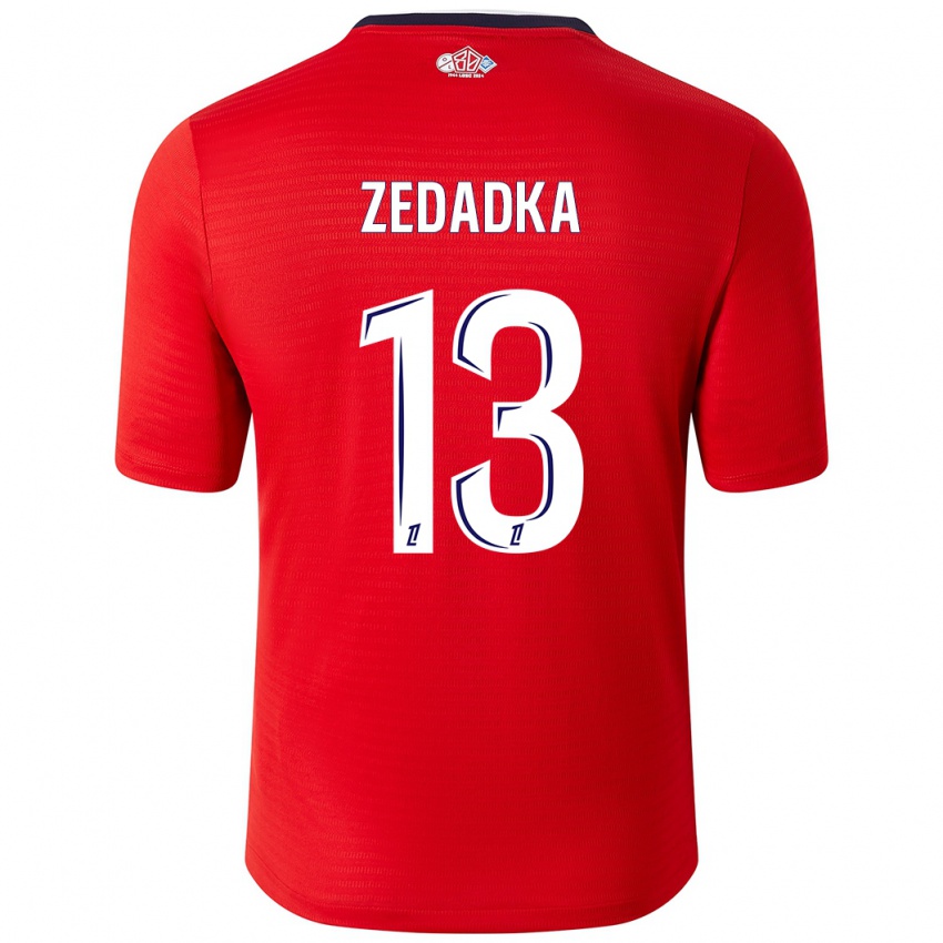 Heren Akim Zedadka #13 Rood Wit Thuisshirt Thuistenue 2024/25 T-Shirt