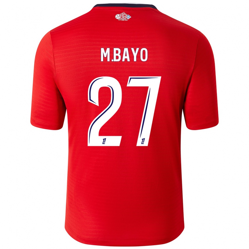 Heren Mohamed Bayo #27 Rood Wit Thuisshirt Thuistenue 2024/25 T-Shirt