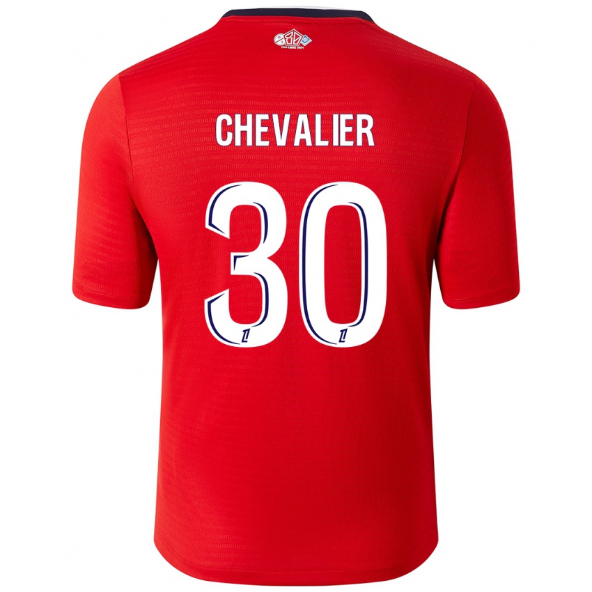 Heren Lucas Chevalier #30 Rood Wit Thuisshirt Thuistenue 2024/25 T-Shirt